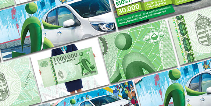 phantom shopping promotional material design