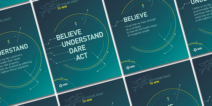 msd buda céges logo és poszter