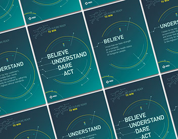 msd buda company logo and poster design